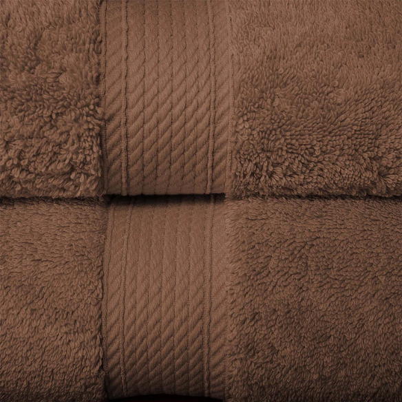 Luxury Brown Egyptian Cotton 3-Piece Towel Set – 800 GSM Plush and Highly Absorbent Bath Towels