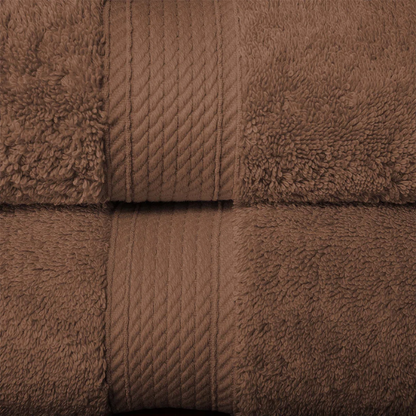 Luxury Brown Egyptian Cotton 3-Piece Towel Set – 800 GSM Plush and Highly Absorbent Bath Towels