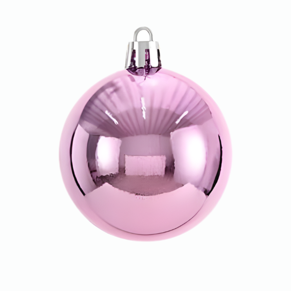 Pink Christmas Ball Ornaments – 24-Piece Set, Shatterproof Holiday Decorations (Available in 3 cm, 4 cm, and 6 cm)