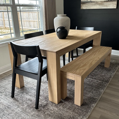 Rectangular Modern Dining Table – 72” Solid Pine Wood Dining Table for 6, Stylish & Versatile for Dining, Office, or Game Room, Durable & Easy to Assemble