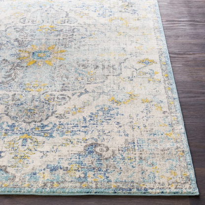 Timeless Traditional Woven Area Rug – Machine-Woven Polypropylene, Medium Pile, Durable and Easy to Clean