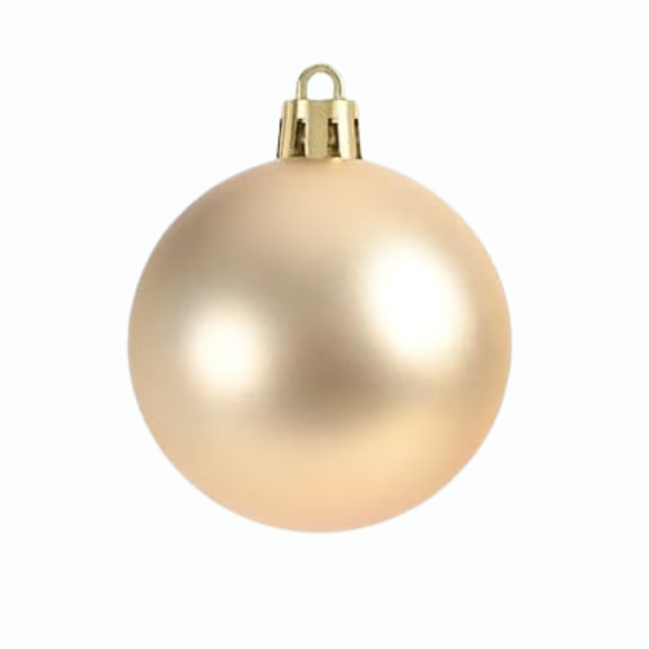 Gold Christmas Ball Ornaments – 24-Piece Set, Shatterproof Holiday Decorations (Available in 3 cm, 4 cm, and 6 cm)