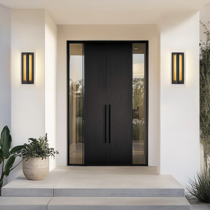 Modern 1-Light Waterproof Outdoor Wall Sconce – Farmhouse Lantern Design for Porch, Patio, and Garden