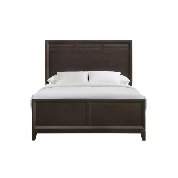 Sleek and Sophisticated Queen Bedroom Set with High-Profile Headboard, Chest, and Nightstand - Contemporary Design with Ample Storage