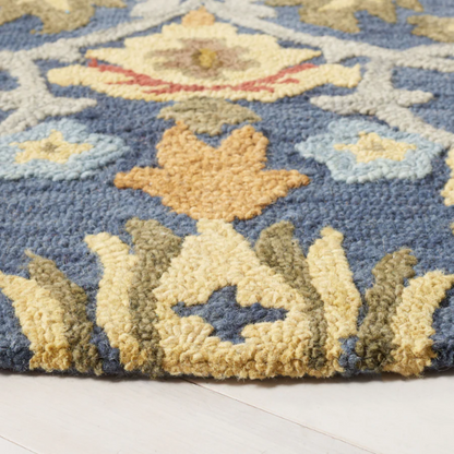 Tufted Wool Area Rug – Luxurious Floral Design