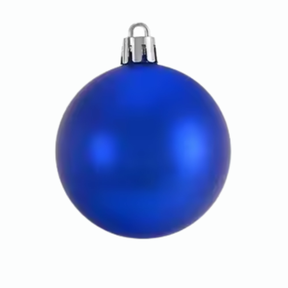 Navy Blue Christmas Ball Ornaments – 24-Piece Set, Shatterproof Holiday Decorations (Available in 3 cm, 4 cm, and 6 cm)