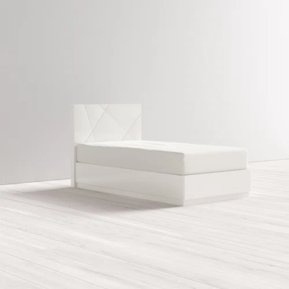 Contemporary Elegance: Sleek Twin Bed for Modern Living