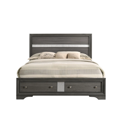 Minimalist Elegance Platform 5-Piece Queen Bedroom Set – Stylish, Cozy, and Tastefully Adorned