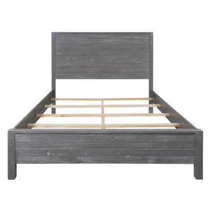 Rustic Farmhouse Aesthetic 4-Piece Queen Bedroom Set in Solid Wood – Charming and Durable