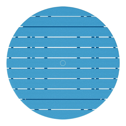 Outdoor Conversation Table – Stylish, Weather-Resistant Recycled Plastic Table with Slat-Style Top for Patios and Gardens