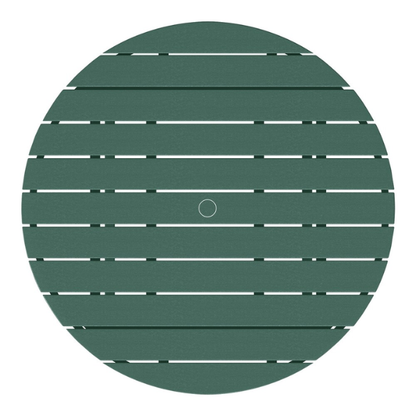 Outdoor Conversation Table – Stylish, Weather-Resistant Recycled Plastic Table with Slat-Style Top for Patios and Gardens