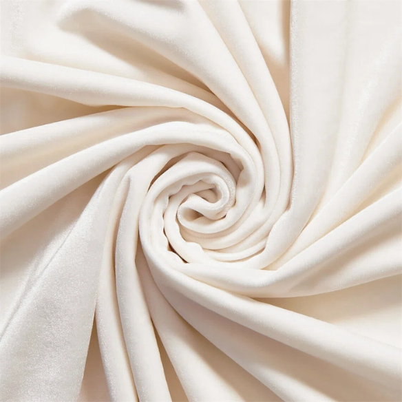 Gem-Tufted Queen Size Upholstered Wingback Bed with Curved Design