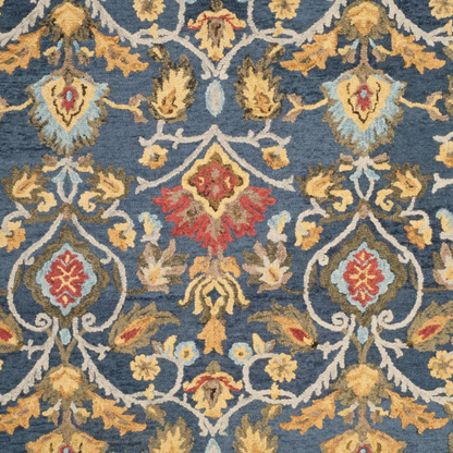 Tufted Wool Area Rug – Luxurious Floral Design