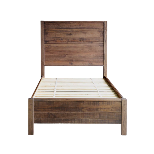 Stylish Wooden Twin 2-Piece Bedroom Set: Elegant Design for Cozy and Functional Spaces
