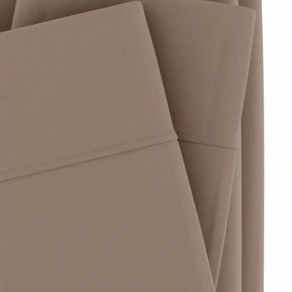Taupe Deep Pocket Microfiber Sheet Set – 4-Piece Soft, Wrinkle-Free Bedding with Pillowcases