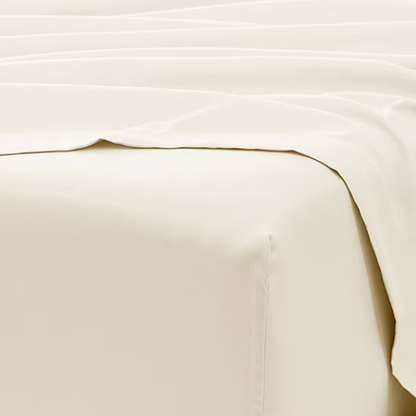 Ivory Deep Pocket Microfiber Sheet Set – 4-Piece Soft, Wrinkle-Free Bedding with Pillowcases