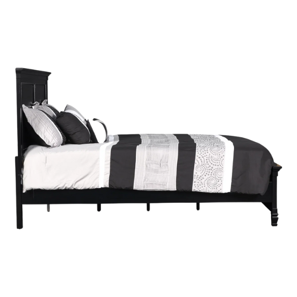 Classic King Size Solid Wood Platform Bed with Timeless Design and Sturdy Construction