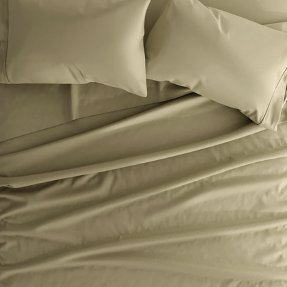 Sage Deep Pocket Microfiber Sheet Set – 4-Piece Soft, Wrinkle-Free Bedding with Pillowcases