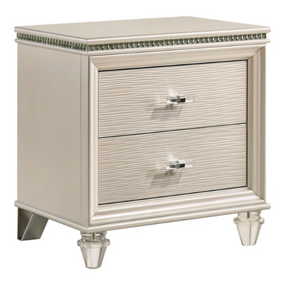 Elegant Pearl White 3-Piece Twin Bedroom Set – Timeless Beauty & Sophisticated Design