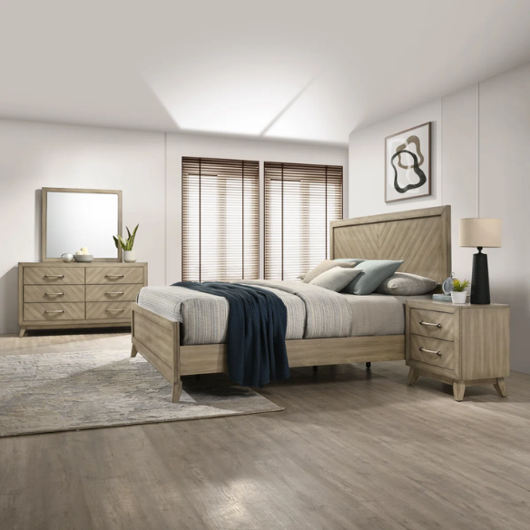 5-Piece Queen Bedroom Set in Taupe - Modern Elegance with Timeless Style and Functionality