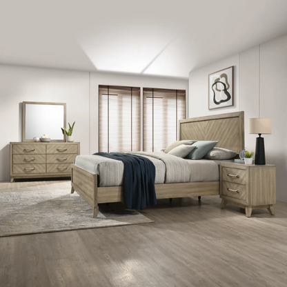 5-Piece Queen Bedroom Set in Taupe - Modern Elegance with Timeless Style and Functionality