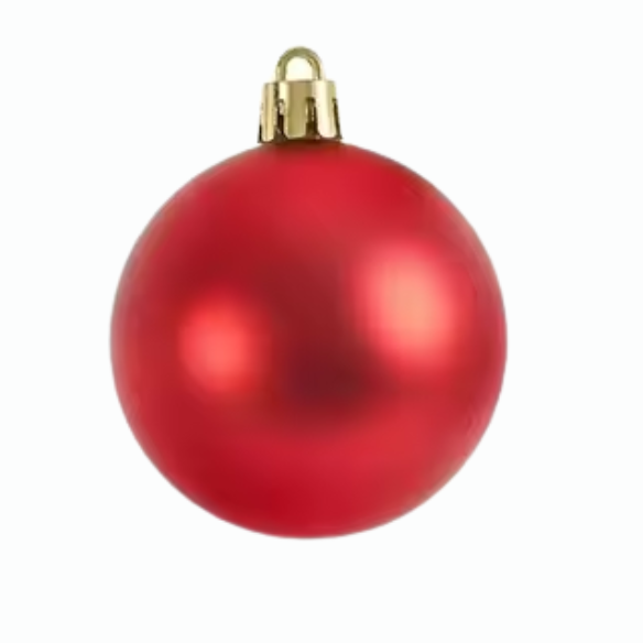 Red Christmas Ball Ornaments – 24-Piece Set, Shatterproof Holiday Decorations (Available in 3 cm, 4 cm, and 6 cm)