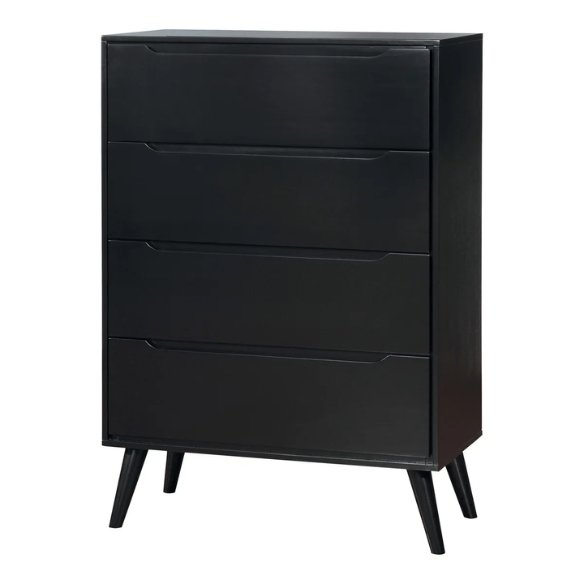 Chic Black 3-Piece Bedroom Set: Timeless Style for Modern Living