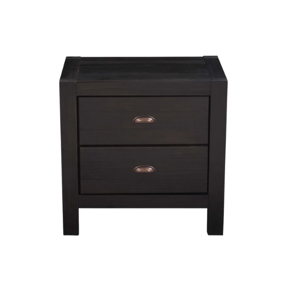 Durable Solid Pine Wood Queen Bed with Matching Dresser and Nightstand – Standard 3-Piece Bedroom Set