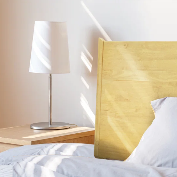 Timeless Solid Wood King Size Bed Frame with Headboard – Scandinavian Platform Design for Effortless Elegance and Comfort