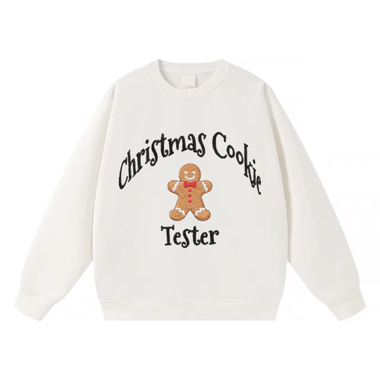 Embroidered Christmas Cookie Tester Sweater