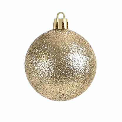 Gold Christmas Ball Ornaments – 24-Piece Set, Shatterproof Holiday Decorations (Available in 3 cm, 4 cm, and 6 cm)