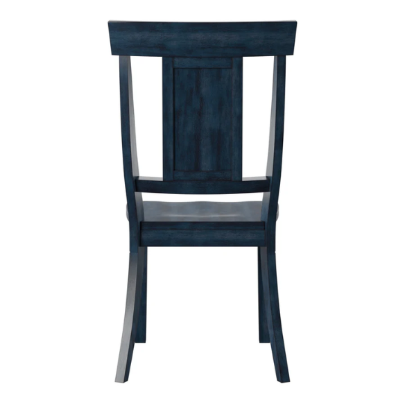 Solid Wood Slat Back Dining Chairs (Set of 2) – Farmhouse Style Seating