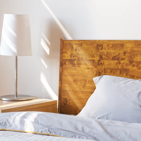 Timeless Solid Wood King Size Bed Frame with Headboard – Scandinavian Platform Design for Effortless Elegance and Comfort