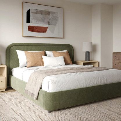 Premium Upholstered Aurora Lift-Up Storage Bed with Elegant Boucle Performance Fabric, Plush Foam-Padded Headboard, and Spacious Under-Bed Storage for a Clutter-Free Bedroom