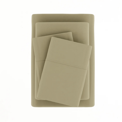 Sage Deep Pocket Microfiber Sheet Set – 4-Piece Soft, Wrinkle-Free Bedding with Pillowcases