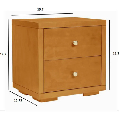Modern Sophistication 2-Piece Queen Platform Bedroom Set with Sleek Headboard and Footboard in Solid Wood