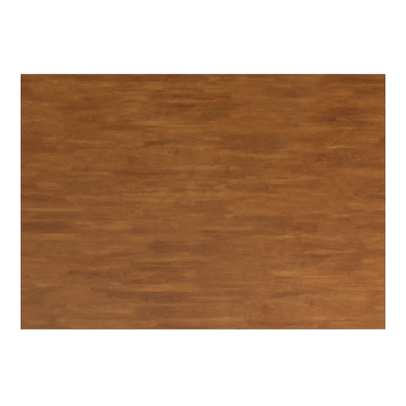 Solid Wood Rectangular Dining Table with Two Drawers – Distressed Finish, Rubberwood Construction, and Organized Storage