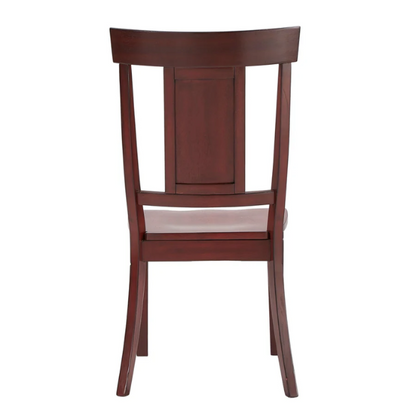 Solid Wood Slat Back Dining Chairs (Set of 2) – Farmhouse Style Seating