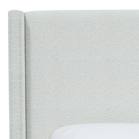 Cozy and Sleek Modern Queen Size Upholstered Wingback Bed