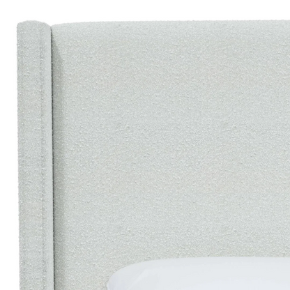 Cozy and Sleek Modern Queen Size Upholstered Wingback Bed