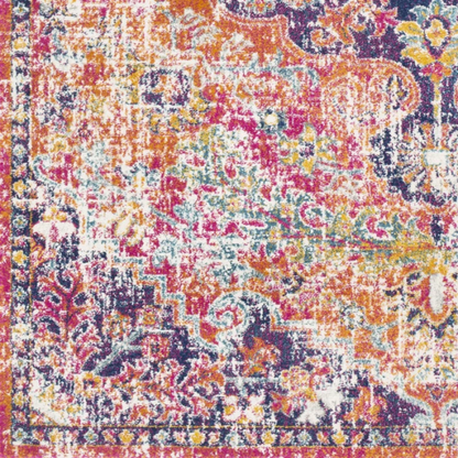 Timeless Traditional Woven Area Rug – Machine-Woven Polypropylene, Medium Pile, Durable and Easy to Clean