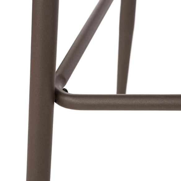Set of 2 41" Modern Tapered Leg High Bar Stools with Leatherette Backrest and Fabric Seat – Stylish & Contemporary Design for Home or Commercial Spaces