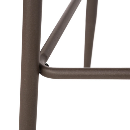 Set of 2 41" Modern Tapered Leg High Bar Stools with Leatherette Backrest and Fabric Seat – Stylish & Contemporary Design for Home or Commercial Spaces