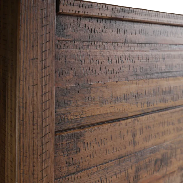2-Piece Queen Panel Bedroom Set – Rustic Chic Design in 100% Solid Pine Wood from Sustainable Forests