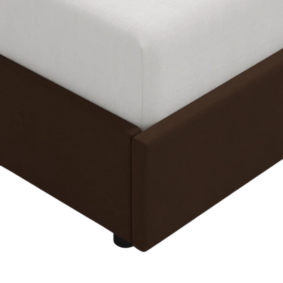 Cozy and Sleek Modern Queen Size Upholstered Wingback Bed