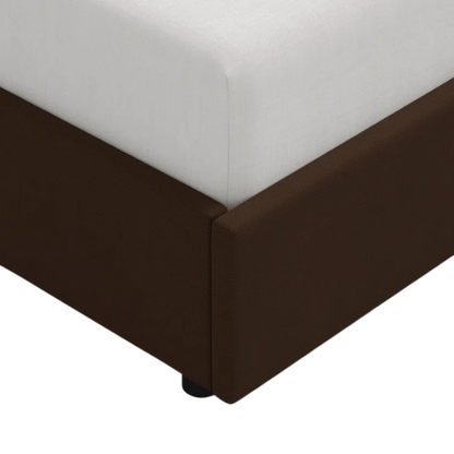 Cozy and Sleek Modern Queen Size Upholstered Wingback Bed