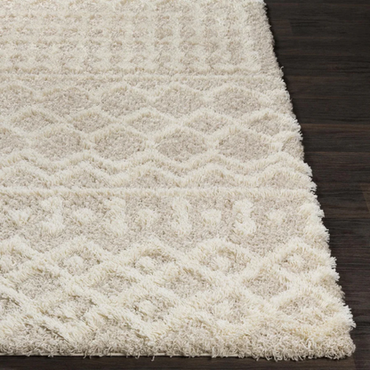 Soft Cozy Woven Shag Bohemian Tribal Area Rug