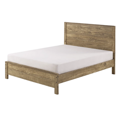 Heavy-Duty Solid Wood Twin Bedroom Set: 3-Piece Collection Featuring Sturdy Bed Frame and Two Bedside Tables