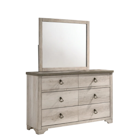 Rustic 5-Piece Queen Bedroom Set in Light Ash Brown – Timeless Wooden Charm and Warmth