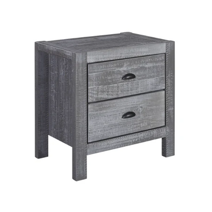Rustic Farmhouse Aesthetic 4-Piece Queen Bedroom Set in Solid Wood – Charming and Durable